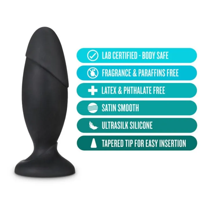 Blush Novelties Anal Adventures - Platinum - Silicone Rocket Plug - Black | Anal Blush Novelties Anal Adventures - Platinum - Silicone Rocket Plug - Black | Anal
