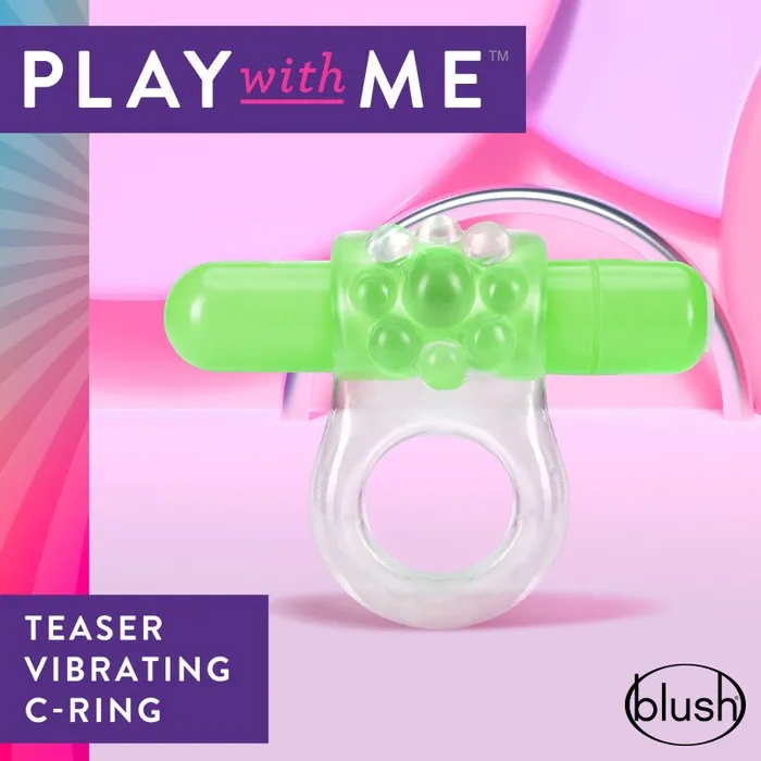 Blush Novelties Couples Play With Me Teaser Vibrating CRing Green