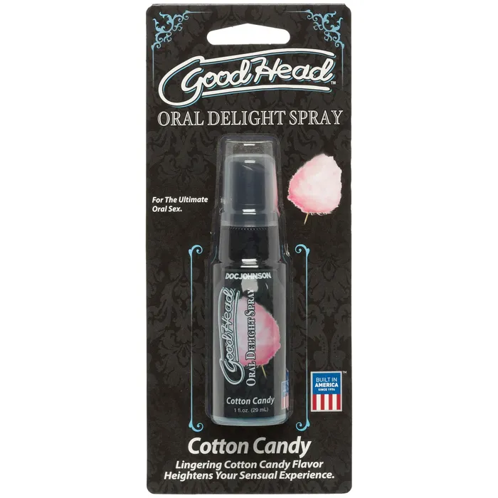 Doc Johnson Goodhead Oral Delight 1 Fl Oz Spray Liquid Cotton Candy Female Sex Toys