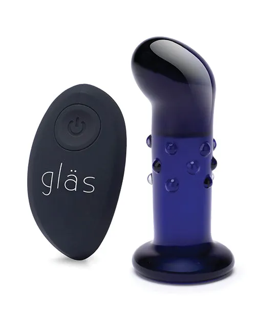 Electric Eel INC Glas 4 Rechargeable Vibrating Dotted G SpotP Spot Plug Blue Anal