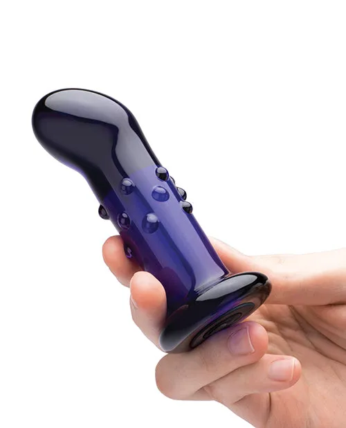 Electric Eel INC Glas 4 Rechargeable Vibrating Dotted G SpotP Spot Plug Blue Anal