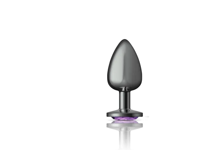 Anal Viben Cheeky Charms Gunmetal Metal Butt Plug Round Deep Purple Large Anal Viben Cheeky Charms Gunmetal Metal Butt Plug Round Deep Purple Large
