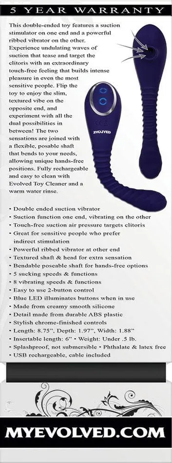 Vibrators Bendable Vibrator Bendable Sucker Evolved Novelties Vibrators Bendable Vibrator Bendable Sucker Evolved Novelties
