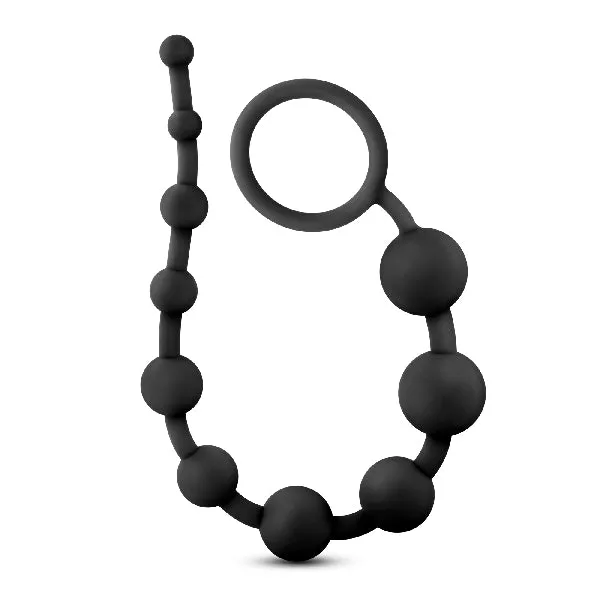 Blush Anal Performance Silicone Anal Beads Black