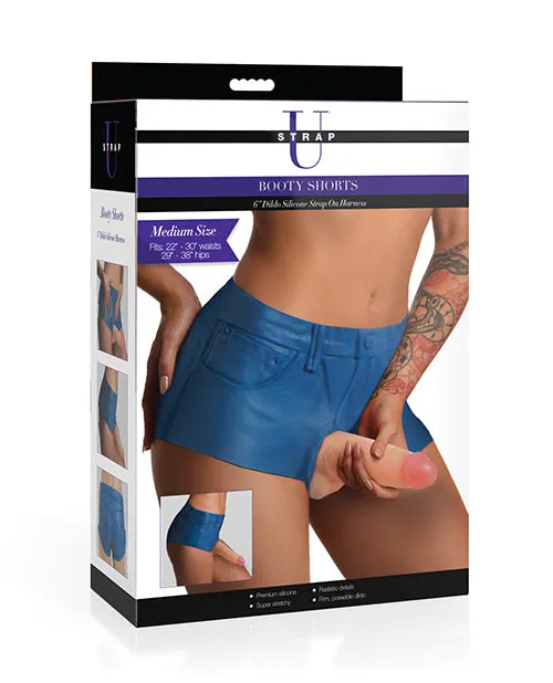 Strap U Booty Shorts 6 Silicone Dildo StrapOn Harness XR Brands Female Sex Toys Strap U Booty Shorts 6 Silicone Dildo StrapOn Harness XR Brands Female Sex Toys