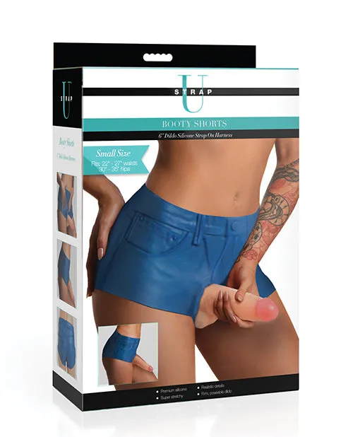 Strap U Booty Shorts 6 Silicone Dildo StrapOn Harness XR Brands Female Sex Toys Strap U Booty Shorts 6 Silicone Dildo StrapOn Harness XR Brands Female Sex Toys